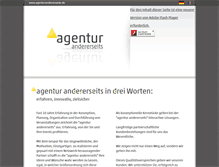 Tablet Screenshot of agenturandererseits.com
